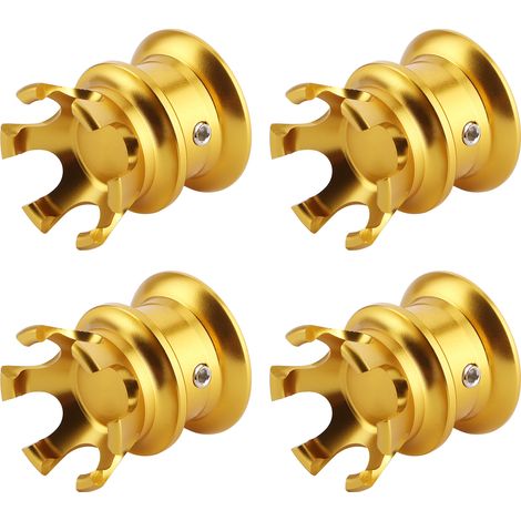 4 bouchons de vis moteur couronne décoratifs or compatibles XL883/Big Twin 1340 Evo/Twin Cam (1/5)