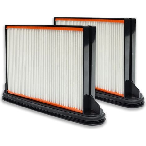 Lot de 2 filtres de rechange compatibles avec Bosch Professional GAS25 GAS 25 GAS25L SFC GAS 50 GAS 50M CS 1225, 2607432015/35301000 (1/5)