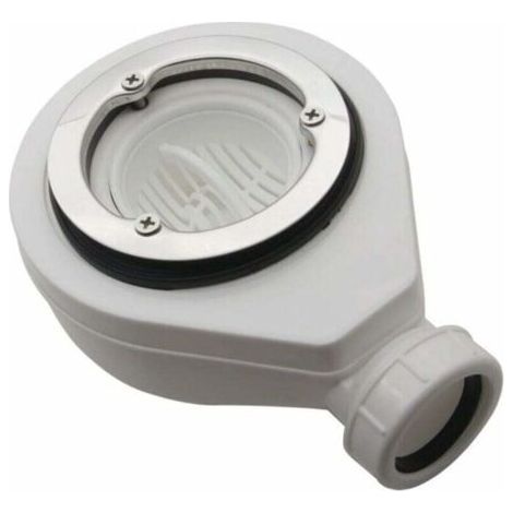 Horizontal drain pipe without cover Ø90 DONA for shower tray, anti-odor floor drain (1/4)