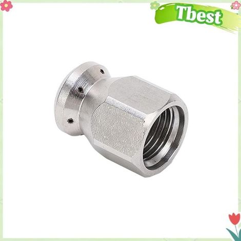 Buse de nettoyeur haute pression - TBEST - Tête ronde G1/4 6 trous - Acier inox - Eau chaude ≤100°C - 5000 psi (1/5)