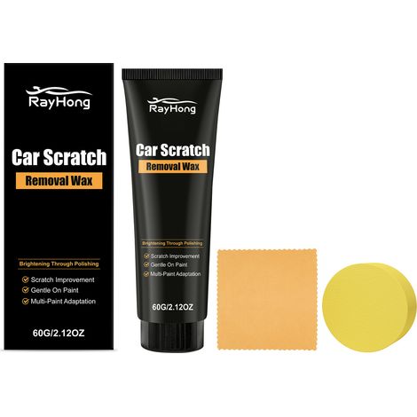 Car scratch care cream, car scratch polishing and restoration, paint gloss enhancement and repair cream -- 60g1 + sponge1 + towel1 (1/5)