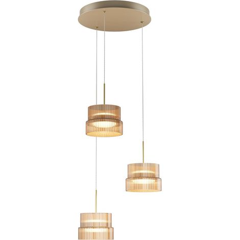 Maytoni Scala Suspension LED Scala, bronze, 3000K, à intensité variable