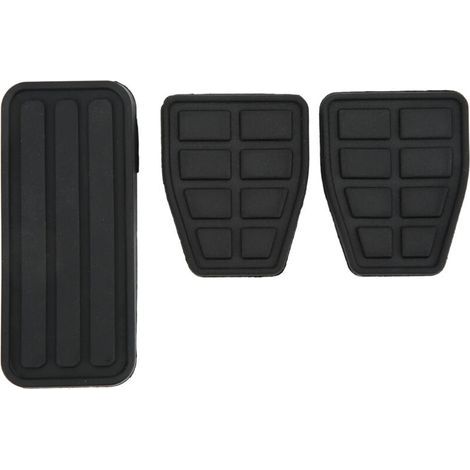 Kit de plaquettes de pédale d'accélérateur et de frein d'embrayage 3 pièces – Caoutchouc noir – Remplacement pour transporteur T4 1990-2003 (1/5)
