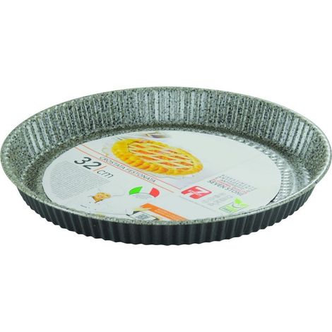 Trade Shop - Molde Redondo De Tarta Con Borde De Festisone ø28-32 Cm Antideslizante Resistente A Los Arañazos - -diámetro 32cm -