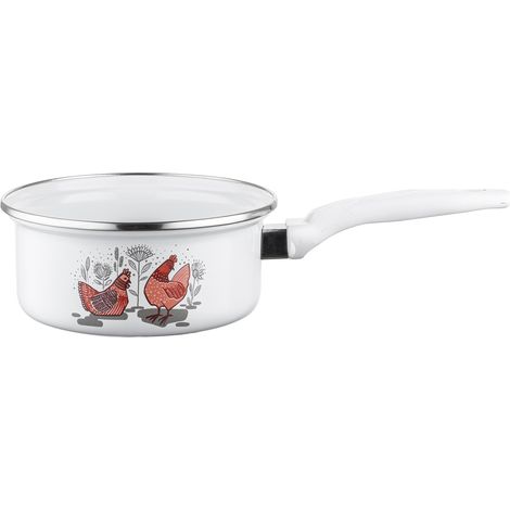 Pentola smaltata Emalia Polska Pleszew Rubinka 16 cm 1,3 l