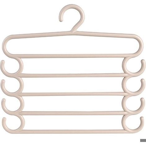 HONORNIC - Cintres pour pantalons peu encombrants Organisateur de placard multicouche antidérapant Cintre de placard pour leggings, (1/5)