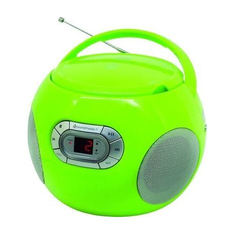 soundmaster SCD2120GR Radio CD FM AUX, CD Verde (1/2)