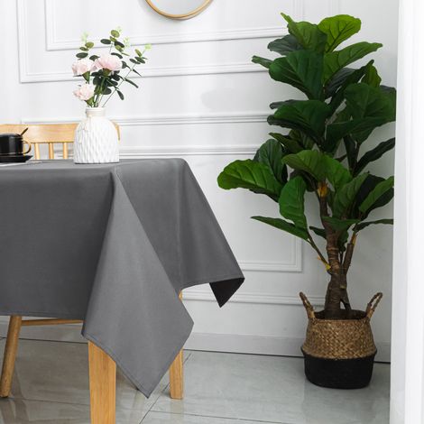 Homemaison – Nappe carrée enduite antitache 180x180 cm – Déperlant – Lavable en machine à 30° – Pour intérieur et extérieur (1/3)