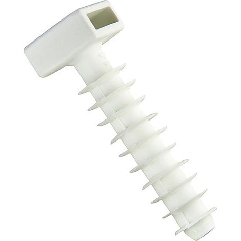 MAREFIX taco brida nylon 8 mm blanco br-htf , Taco con brida de nylon 8 mm blanco BR-HTF (100 unidades), una solución práctica y eficiente para fijar cables, tubos y conducciones d
