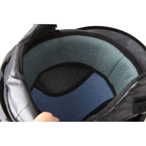Casque demi-cuir à visage ouvert pour moto et Scooter, avec visière, lunettes UV, Style Vintage, 54-60cm (1/5)