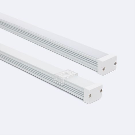 Aluminiumprofil Wasserdicht IP65 Oberfläche 2m für LED Streifen bis 10 mm Weiß 2 m Weiß transluzent (1/3)