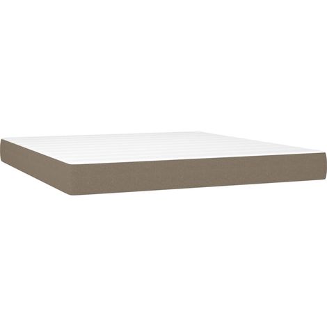 Maison Exclusive - Materasso a Molle Insacchettate Rigidità Media Grigio Tortora 160x200x20 cm