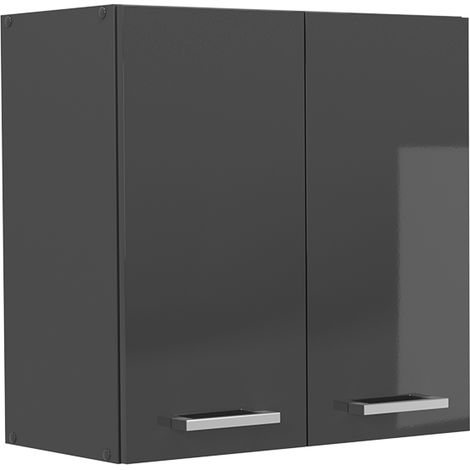 Elément haut de cuisine R-Line, Anthracite Haute brillance, 60cm, Vicco (1/5)