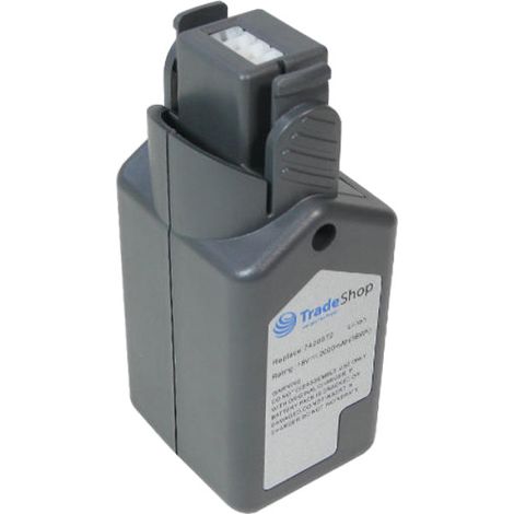 Trade-Shop Premium Akku 18V 2000mAh Li-Ion ersetzt Wolf Power Pack 3, 7420072, 7420090 für Rasentrimmer LI-ION Power GT 815, GTB 815, Akku-Heckenschere LI-ION Power HSA 45 V (7420000) (1/4)