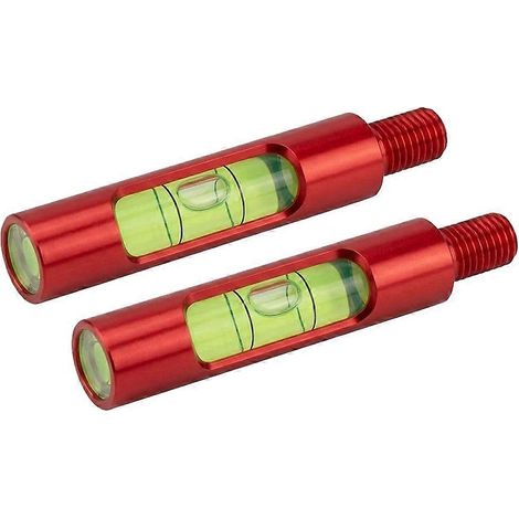 Berger Loch-Bogenwasserwaage (2er-Pack), aufschraubbares Nivellierwerkzeug für Visiere, Bogenauflagen und D-Schlaufen, Aluminium-Wasserwaage für Bogenschießen (1/5)