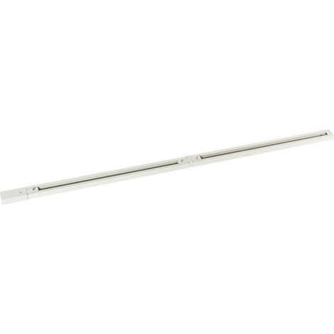 QAZQA iconic - Système de rail spot luminaire plafond, plafonnier compatible pour led - H 108.8 cm - Blanc - Moderne - éclairage intérieur - Salon I Chambre I Cuisine I Salle à manger