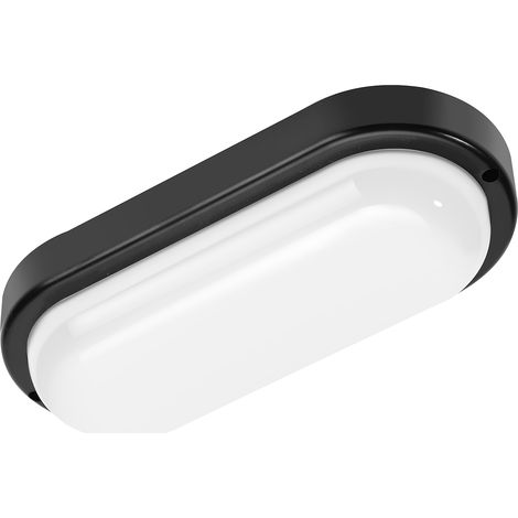 Davo Oval 18W 4000K IP64 Schwarze Kanalleuchte