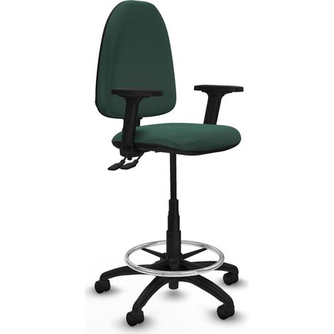 Piqueras y Crespo B2D01RN Chaise de bureau verte réglable (1/3)