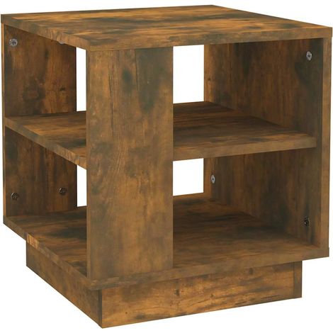 Maison Exclusive - Tavolino da Salotto Rovere Fumo 40x40x43 cm Legno Multistrato (1/5)