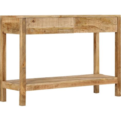 Tavolo Consolle con 2 Cassetti 110x35x75cm Legno Massello Mango vidaXL (1/5)