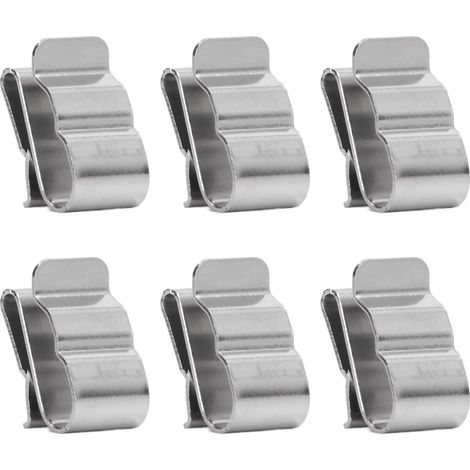 50 Pcs Clips de Câble de Panneau Solaire Clips de Fil de Remorque en Acier Inoxydable. (1/5)
