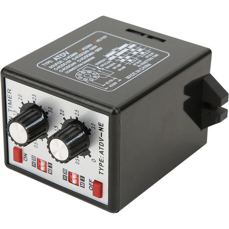 Relais de minuterie à commande par bouton marche/arrêt, relais de minuterie multisection ATDV-NE AC110V/220V (1/5)