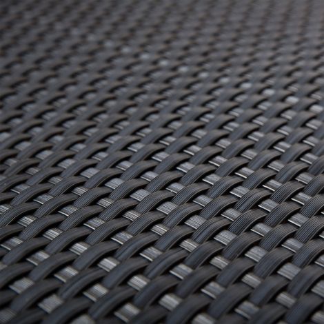 Balkonblende 0,9m Br. (Meterware) Sichtschutz aus PE-Rattan anthrazit (1/5)