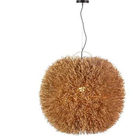 Deckenleuchte 80X80X80/200 Natürliches Rattan (1/3)