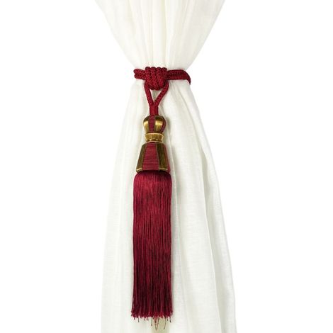 FERMATENDE Embrasse WILSON © Cordone e Nappe a Sfera 2 PEZZI Bordeaux