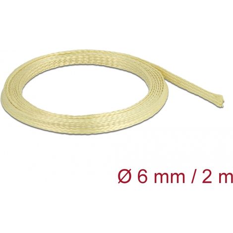Delock Funda trenzada de fibras de aramida de 2 m x 6 mm