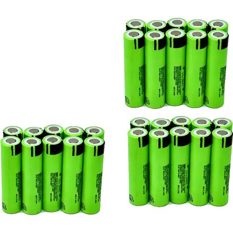 Batería recargable de litio 18650, capacidad de 3400 mAh, tasa de descarga de 20 A, 30 unidades. (1/2)