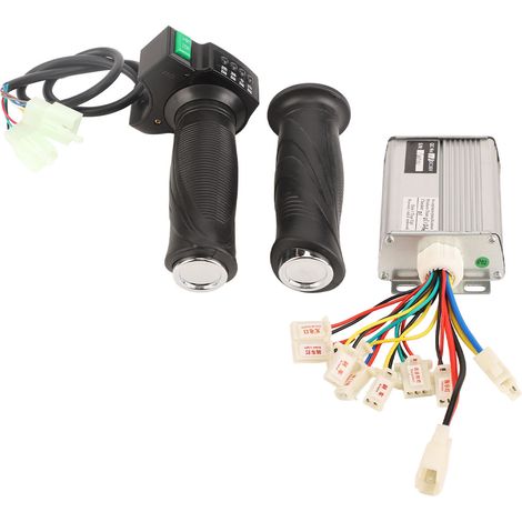 Bürstenmotor-Controller-Einheit, Gehäuse aus Aluminiumlegierung, Gummigriff, 36 V, 1000 W, 4 Geschwindigkeiten, Drehgasgriff für Elektrofahrräder (1/5)