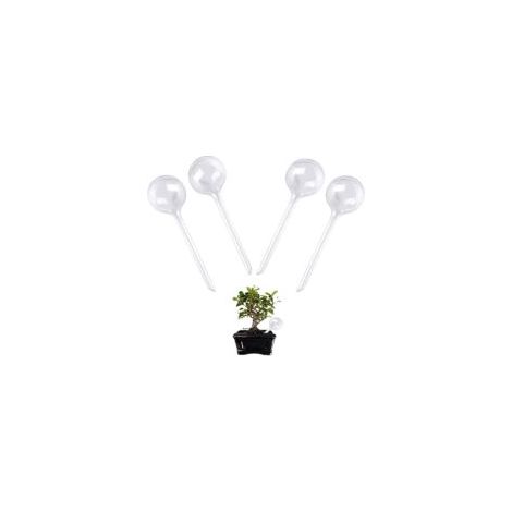 Bewässerungskugeln, 4 Stück, automatische Bewässerung für Zimmerpflanzen, selbstbewässernde Kugeln, für Garten, Topfpflanzen und Hängepflanzen (transparent) - Crezuo
