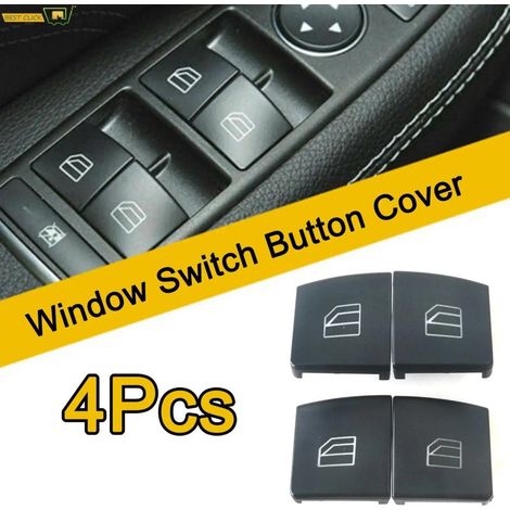 A2049055402 is a set of 4 window regulator button covers for Mercedes-Benz E-Class W204 W166 vehicles.