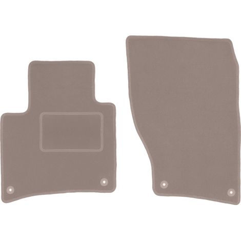 Alfombrillas delanteras para Porsche Cayenne II SUV (2010-), color beige. (1/5)