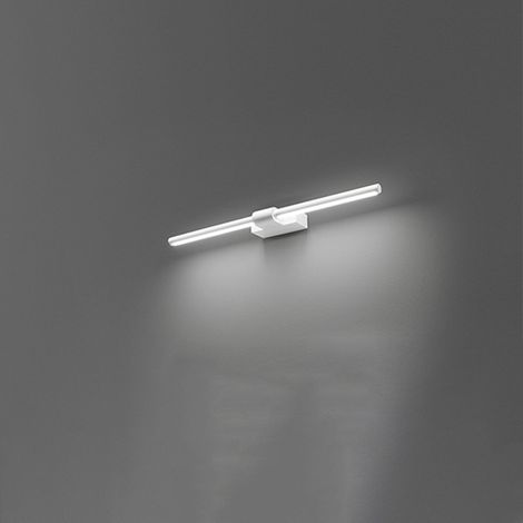 LINE Applique LED 12W 840LM 3000K in metallo colore bianco e acrilico orientabile 64cm (1/2)