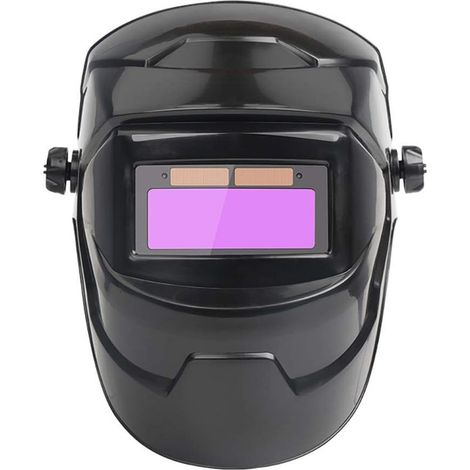 Casque de soudage à obscurcissement automatique, réglable, à énergie solaire, avec capteur haute sensibilité, adapté à la protection professionnelle (1/5)