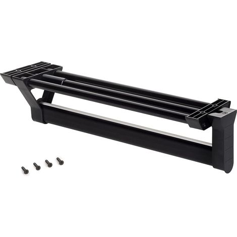 Porte-vêtements extractible pour armoire ou dressing, porte-cintres coulissant de longueur 350mm, Noir (1/5)