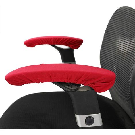Set of 2 Stretch Polyester Office Chair Armrest Covers, 22 x 6.5 cm, Removable Scratch Protection, Soft Fit for Gaming Chair Users (1/5)