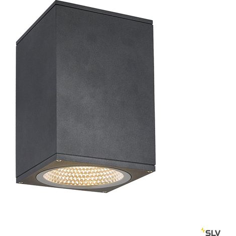 Plafonniers extérieurs LED ENOLA plafonnier extérieur carré L anthracite LED 35W 3000K/4000K IP65 - SLV 1003439 (1/5)