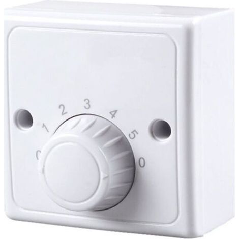Interrupteur à variateur mural universel 220 V pour ventilateur de plafond, cinq vitesses.-DOU