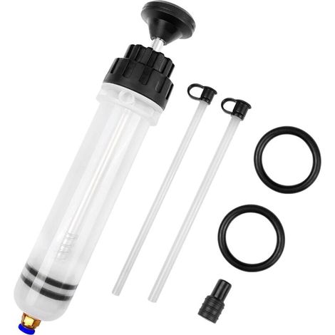 Seringue d'aspiration d'huile 200ml seringue de Liquide de Frein,extracteur de Liquide d'huile, extracteur de Liquide et Pompe de Remplissage,Liquide de Refroidissement (1/4)