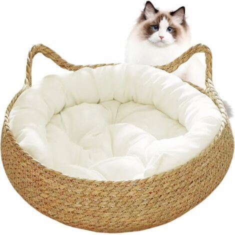 2-in-1 Cat Bed – Scratch-Resistant Weave – Dimensions 38x13 cm – Soft Cushion for Kittens up to 7.5 kg (1/5)