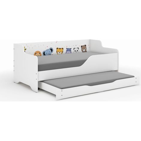 Lit enfant Lilu 160x80 mini ZOO avec fonction couchage (1/3)
