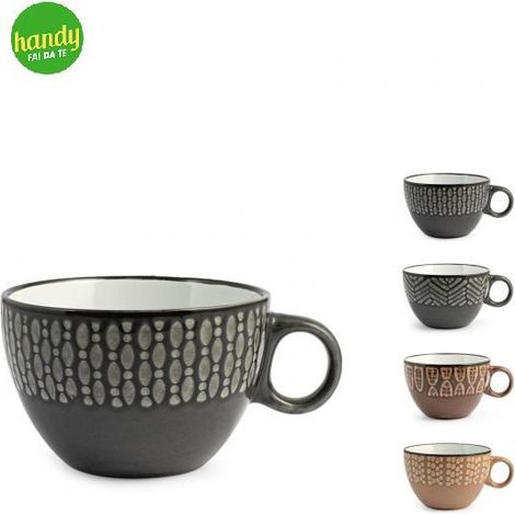 Tazza Jumbo Ethnic H&H 460 cc colori assortiti (1/5)