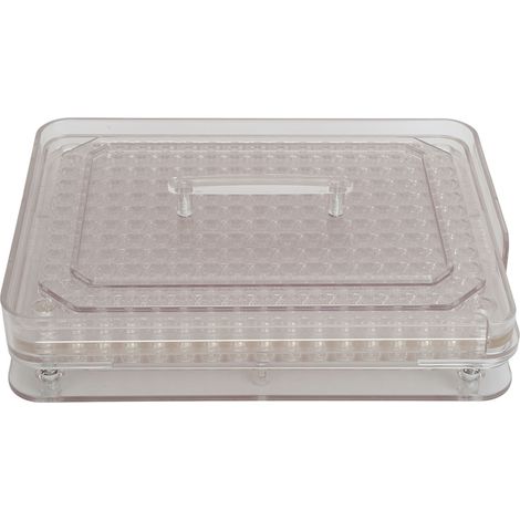 Plateau de Capsules 00 en Acrylique Transparent, 200 Trous pour Remplissage de Poudres avec Haute Précision (1/5)
