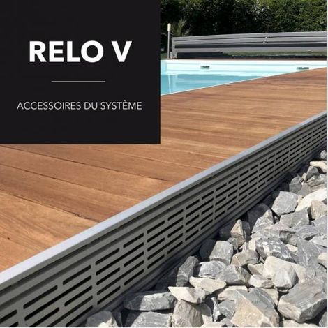 Grille de ventilation REVOL V en aluminium anodisé – Dimensions 1200 x 150 x 20 mm – Pour ventilation terrasse bois ou composite (1/5)