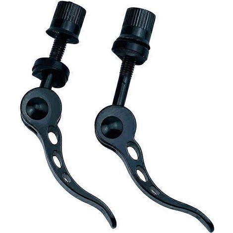 Tige de selle de vélo à dégagement rapide, vis de serrage, pièces de rechange pour vélo, tige de selle en alliage (lot de 2, noire) (1/5)