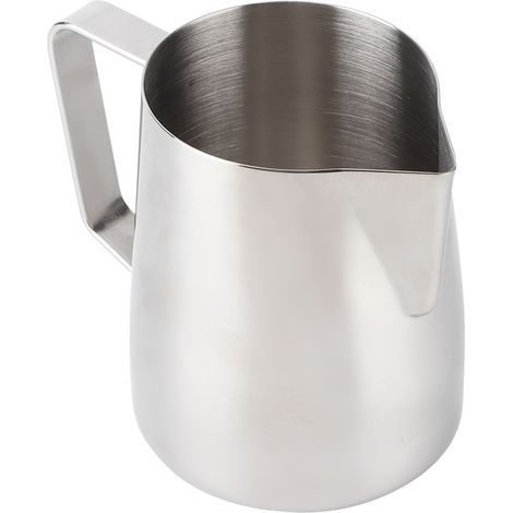 Pitcher à lait inoxydable pour mousse à café, idéal pour latte et cappuccino à la maison ou en coffee shop, capacité 350 ml (1/5)