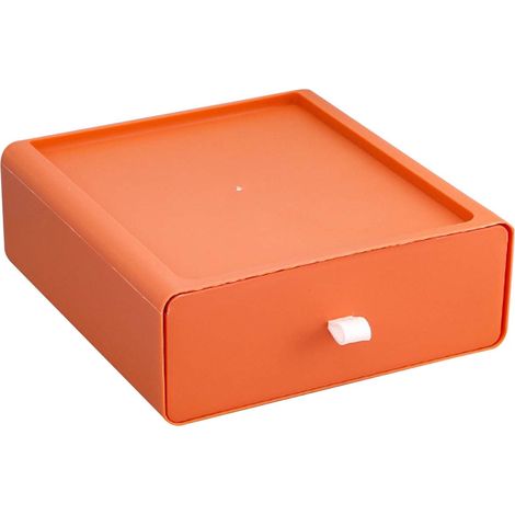 Tiroir De Bureau - Boîte De Rangement Empilable En PP - Pour Fournitures De Bureau Et Articles De Cosmétique - 1 Pièce (1/5)